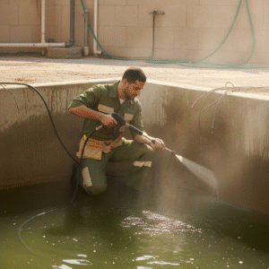 تنظيف خزان ارضي