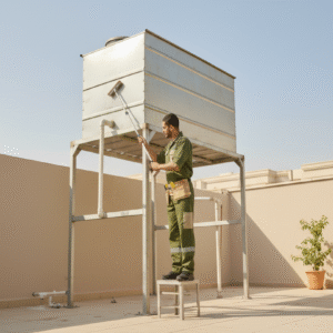 تنظيف خزان علوي